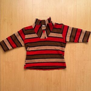 Striped Red and Brown Sweater